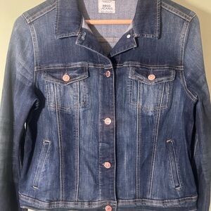 MNG/Mango Jeans Blue Medium Wash
Button Front Jean Jacket Pockets Small